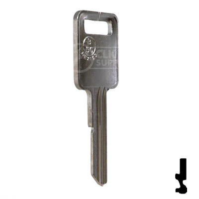 Uncut Key Blank | B50 "C", P1098C | GM Key - Image 4