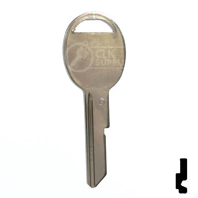 Uncut Key Blank | B51 "D", S1098D  | GM Key - Image 13