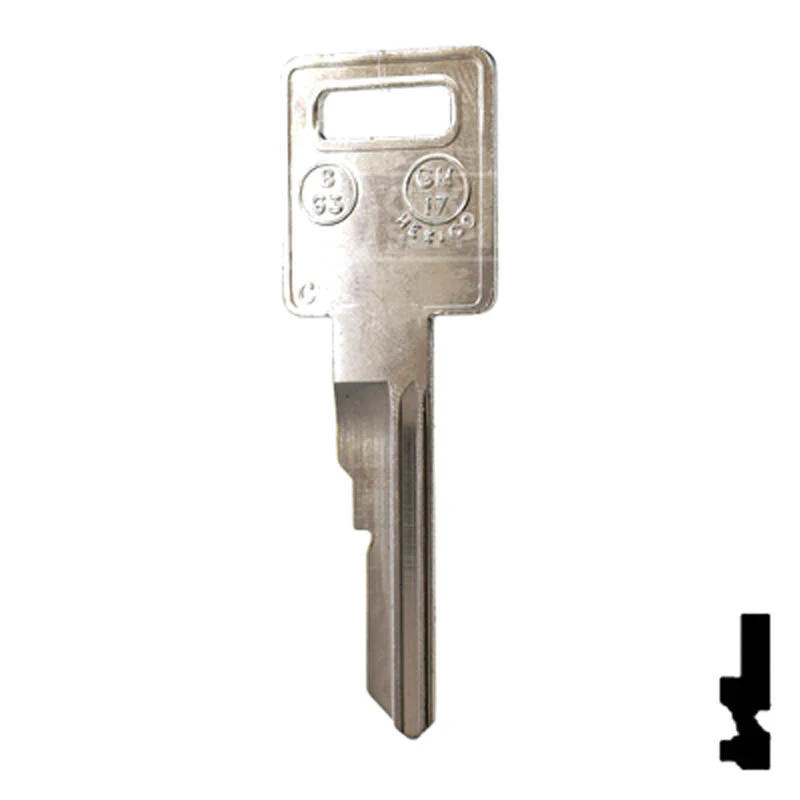 Uncut Key Blank | B63 | GM Key - Image 12