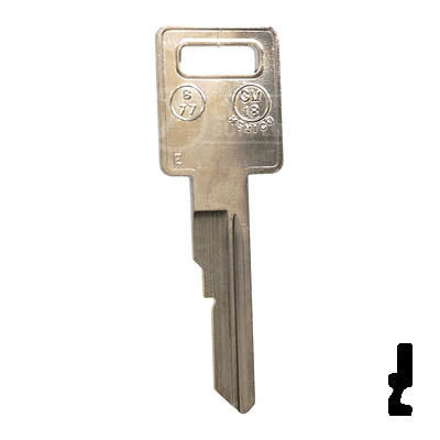 Uncut Key Blank | B77, P1098EV | GM Key - Image 14