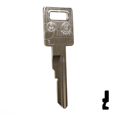Uncut Key Blank | B77, P1098EV | GM Key - Image 15