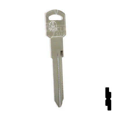 Uncut Key Blank | GM Key | B86, P1106 - Image 15