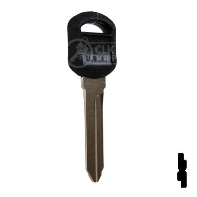 Uncut Key Blank | B89-P Plastic Head GM Key - Image 3