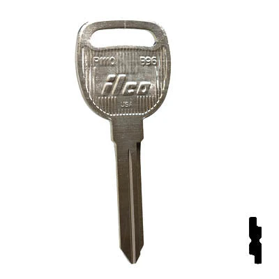 Uncut Key Blank | GM | B96, P1110 - Image 2