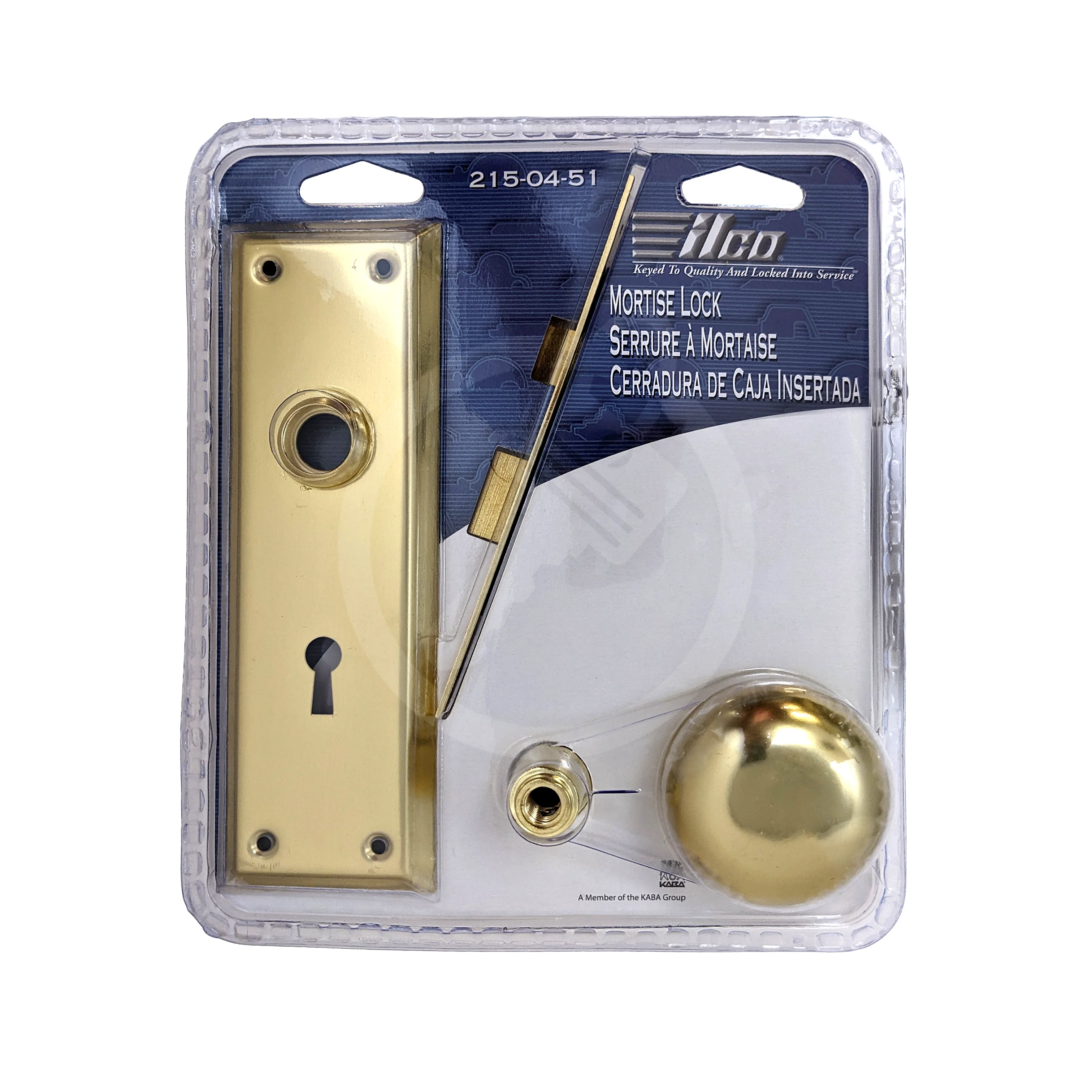 Bit Key Mortise Lockset Satin Brass | US3 - Image 2