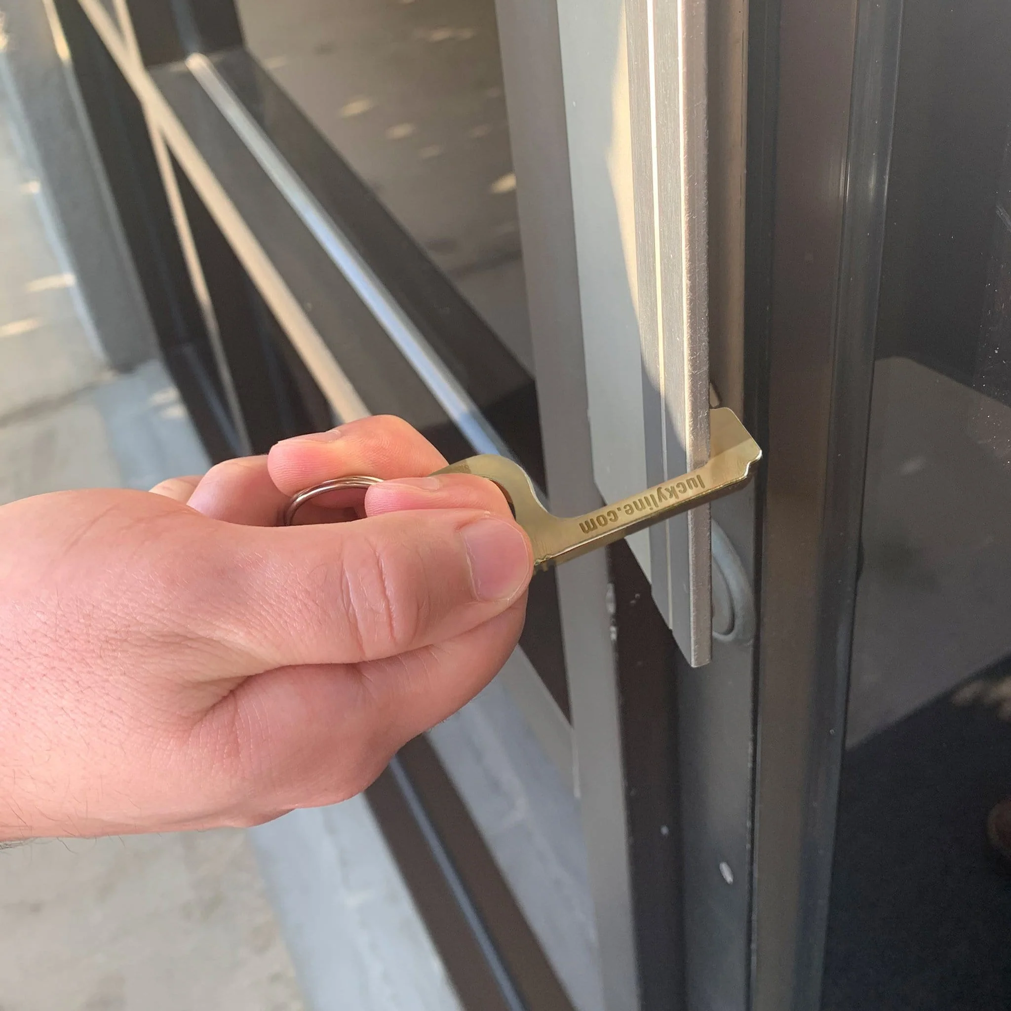Brass Touchless Door Opener + Stylus - Image 2
