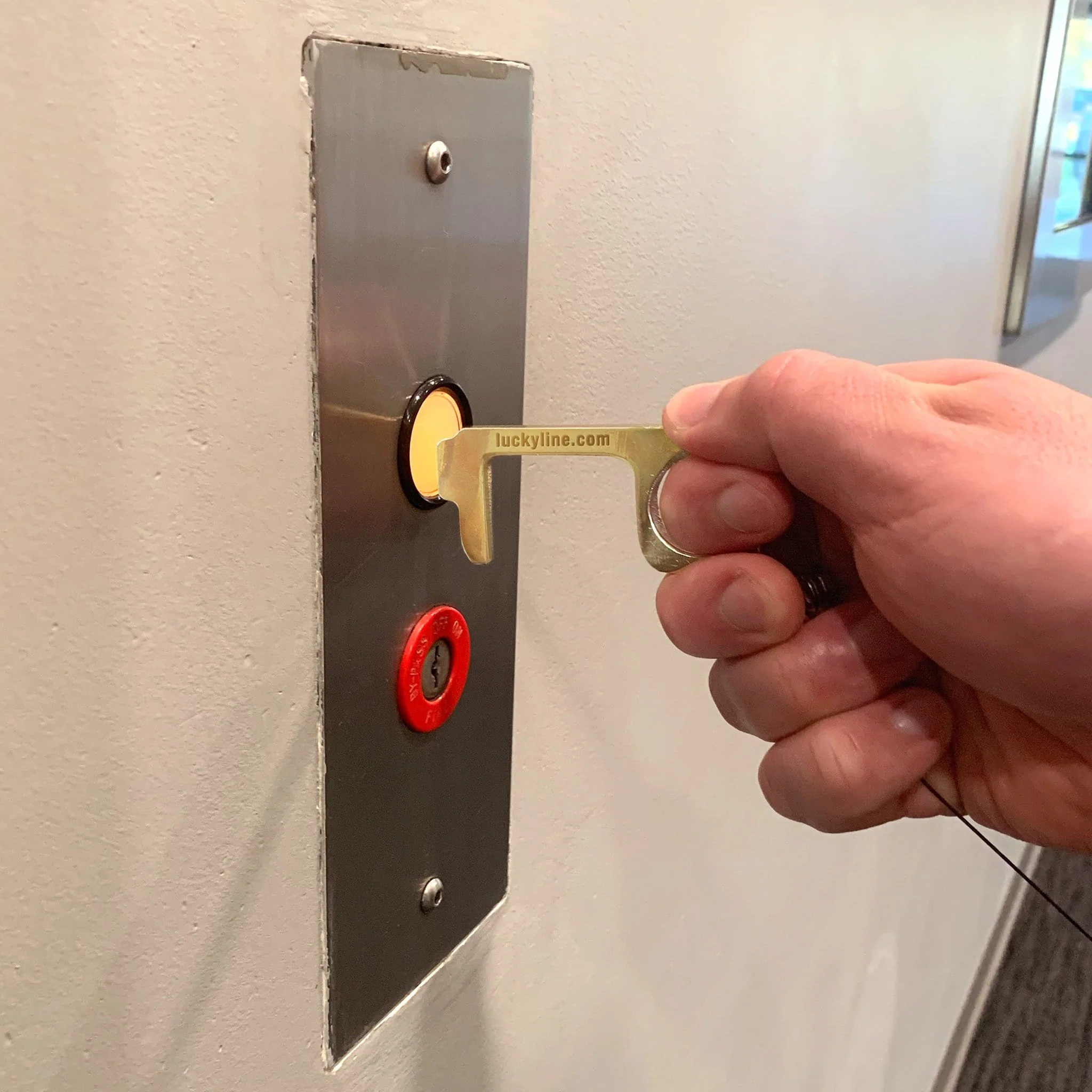 Brass Touchless Door Opener + Stylus - Image 3