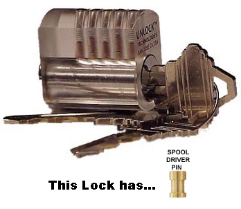 Transparent Practice Lock with Spool Pins - Image 2