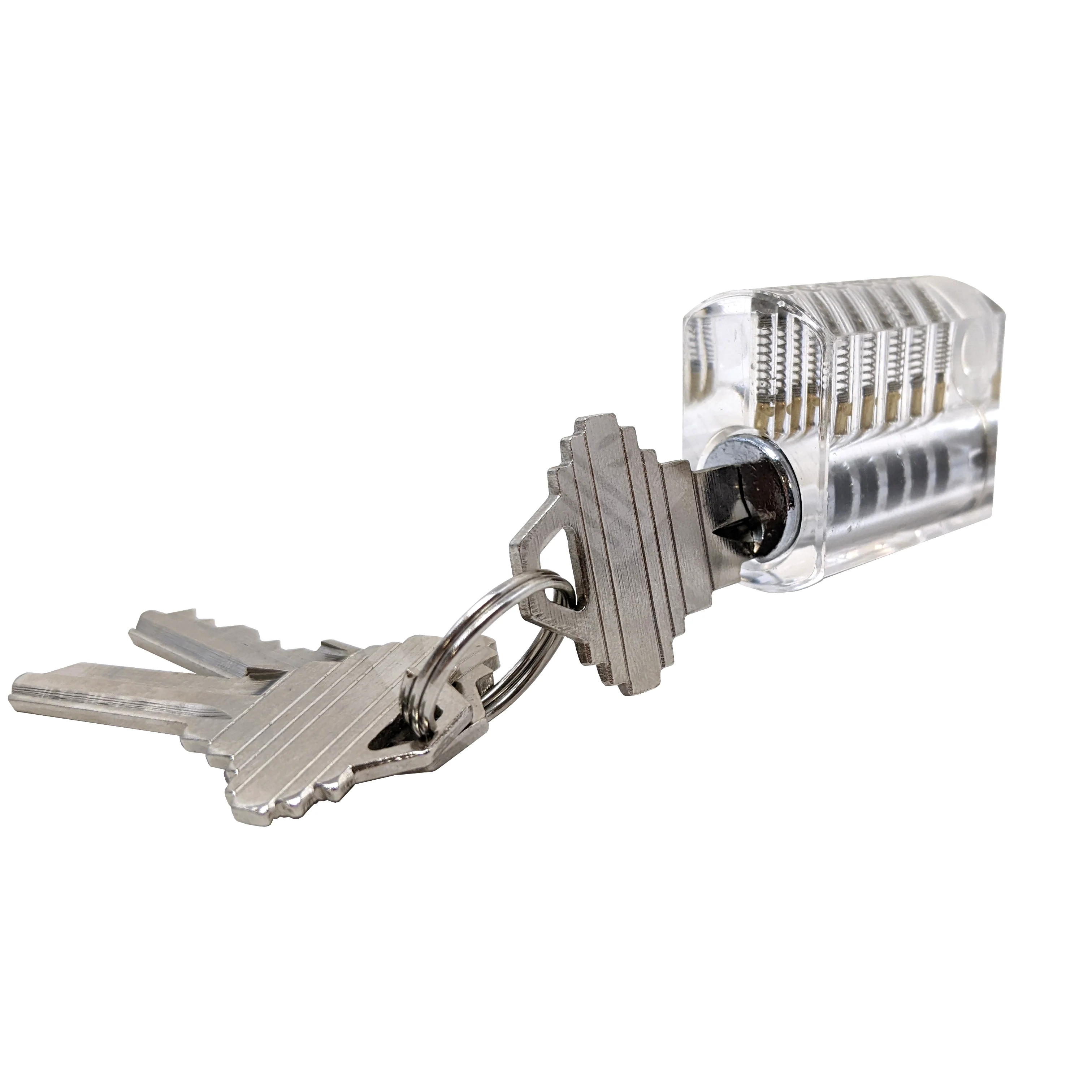 Clear Practice Lock with Standard Pins - Image 2