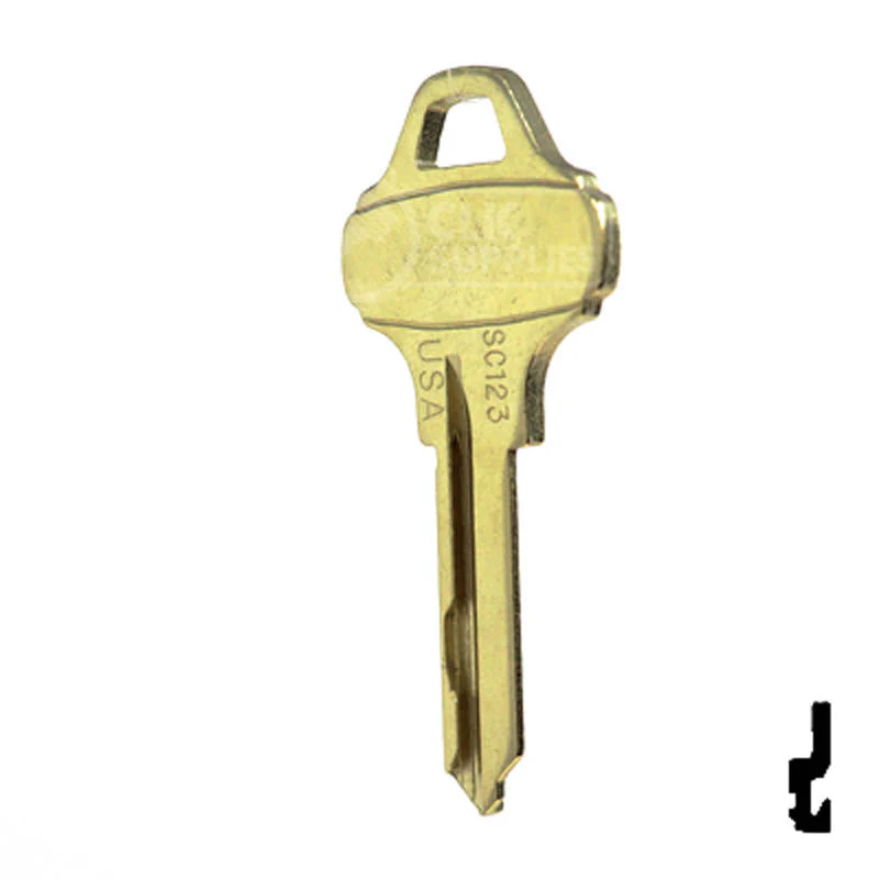Uncut Key Blank | Schlage Everest | C123 Control Key - Image 9