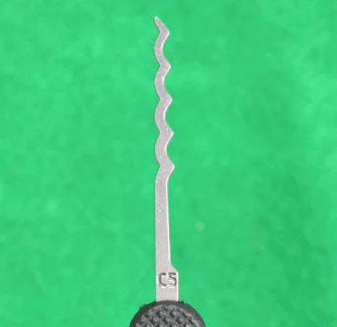 Peterson Lock Pick | C5 Cycloid Quint | Government Steel with Plastic Handle - Image 2