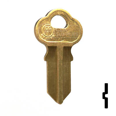 Uncut Key Blank | Chicago | CG1, 1041G - Image 2