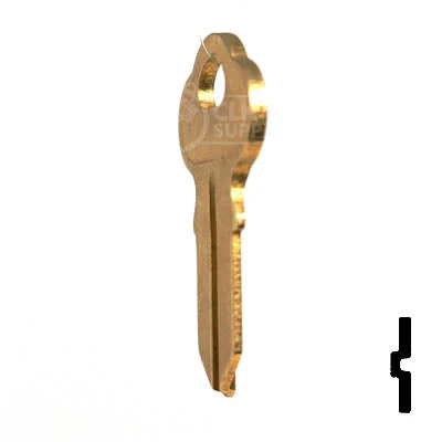 Uncut Key Blank | Chicago | CG1, 1041G - Image 8