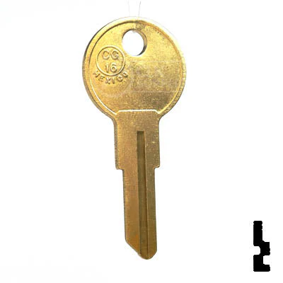 Uncut Key Blank | Chicago | CG16, 1041T - Image 2