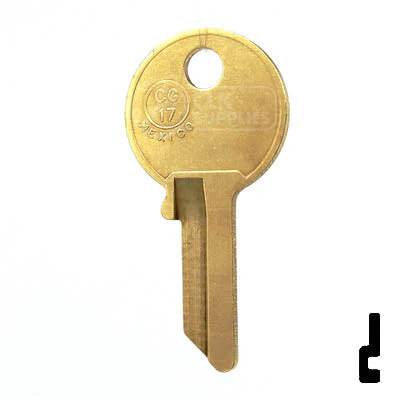 Uncut Key Blank | Chicago | CG17, 1041Y - Image 24