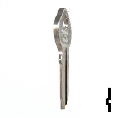 Uncut Key Blank | Chicago | CG2, 1041GA - Image 6
