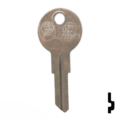Uncut Key Blank | Chicago | CG22, 1041E - Image 12
