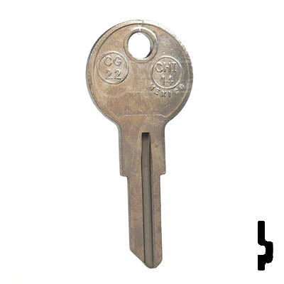 Uncut Key Blank | Chicago | CG22, 1041E - Image 14