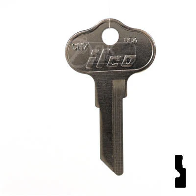 Uncut Key Blank | Polaris, Chrysler Outboard | CH7