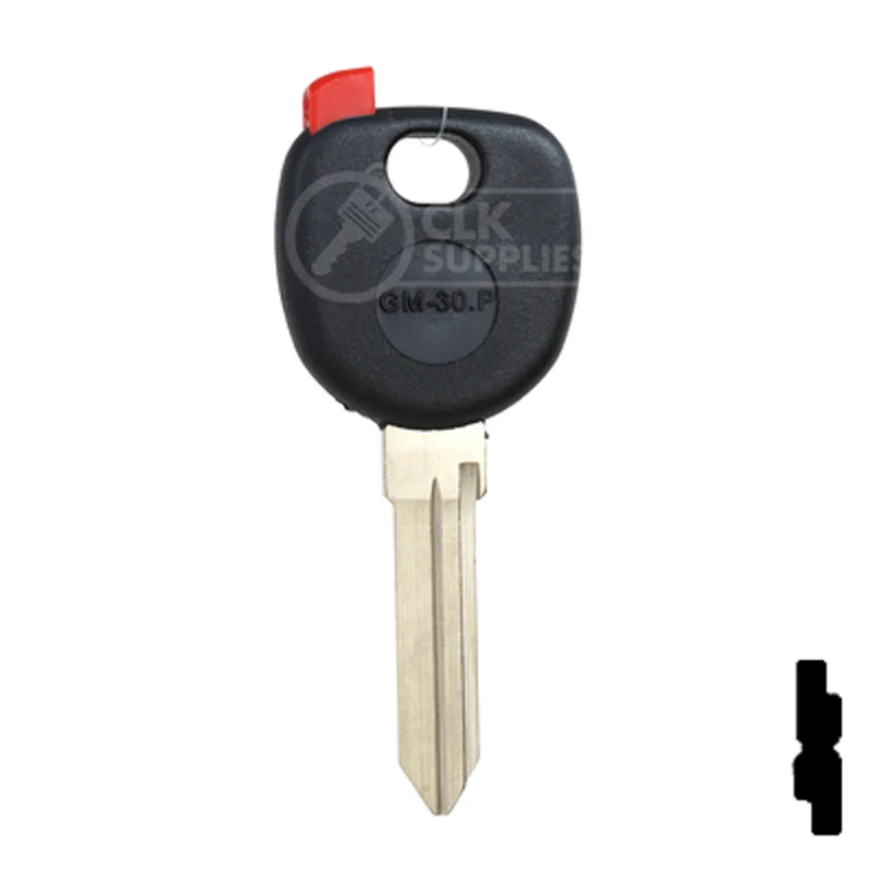 Uncut Plastic Head Transponder Key Shell | Chevrolet | TP00GM-30-P - Image 14