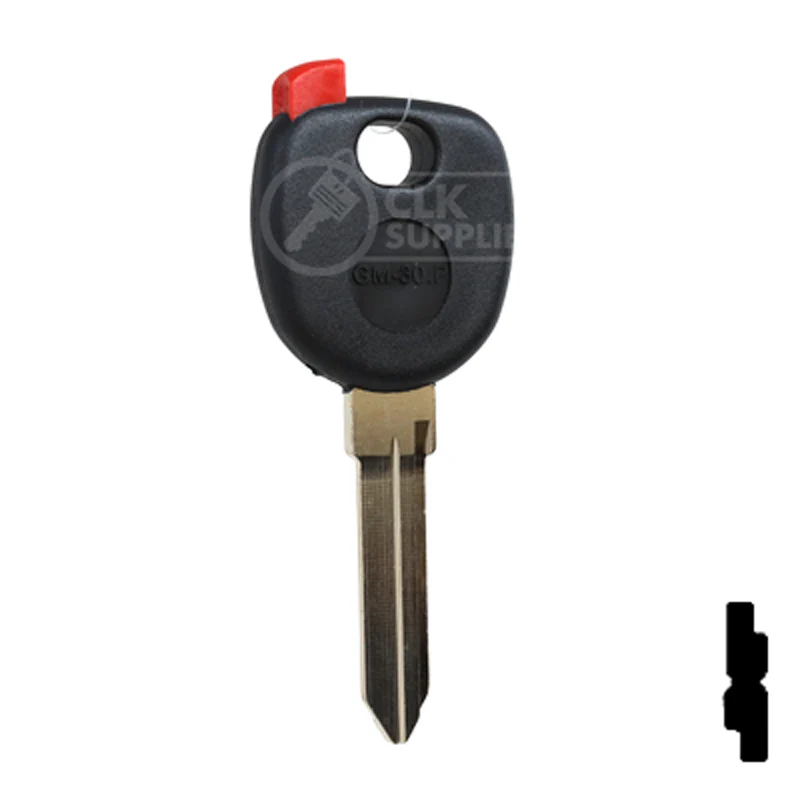 Uncut Plastic Head Transponder Key Shell | Chevrolet | TP00GM-30-P - Image 15