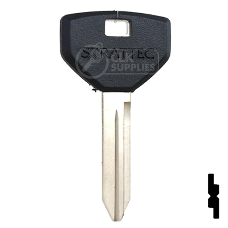 Uncut OEM Plastic Head Key | Chrysler | Y157P (10pk) - Image 2