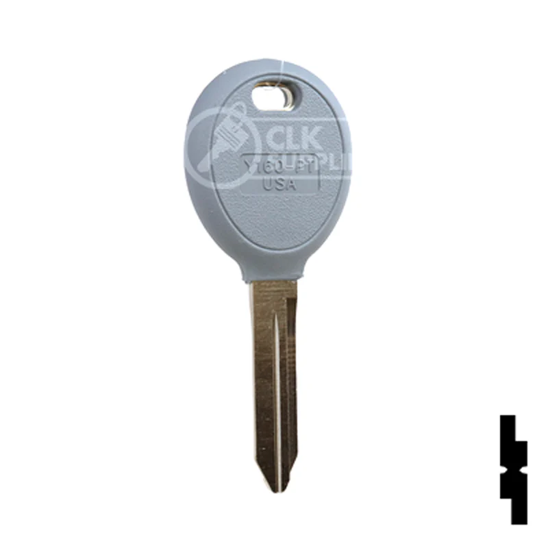 Uncut 4D-64 Chip Transponder Key | Chrysler | Y160PT - Image 16