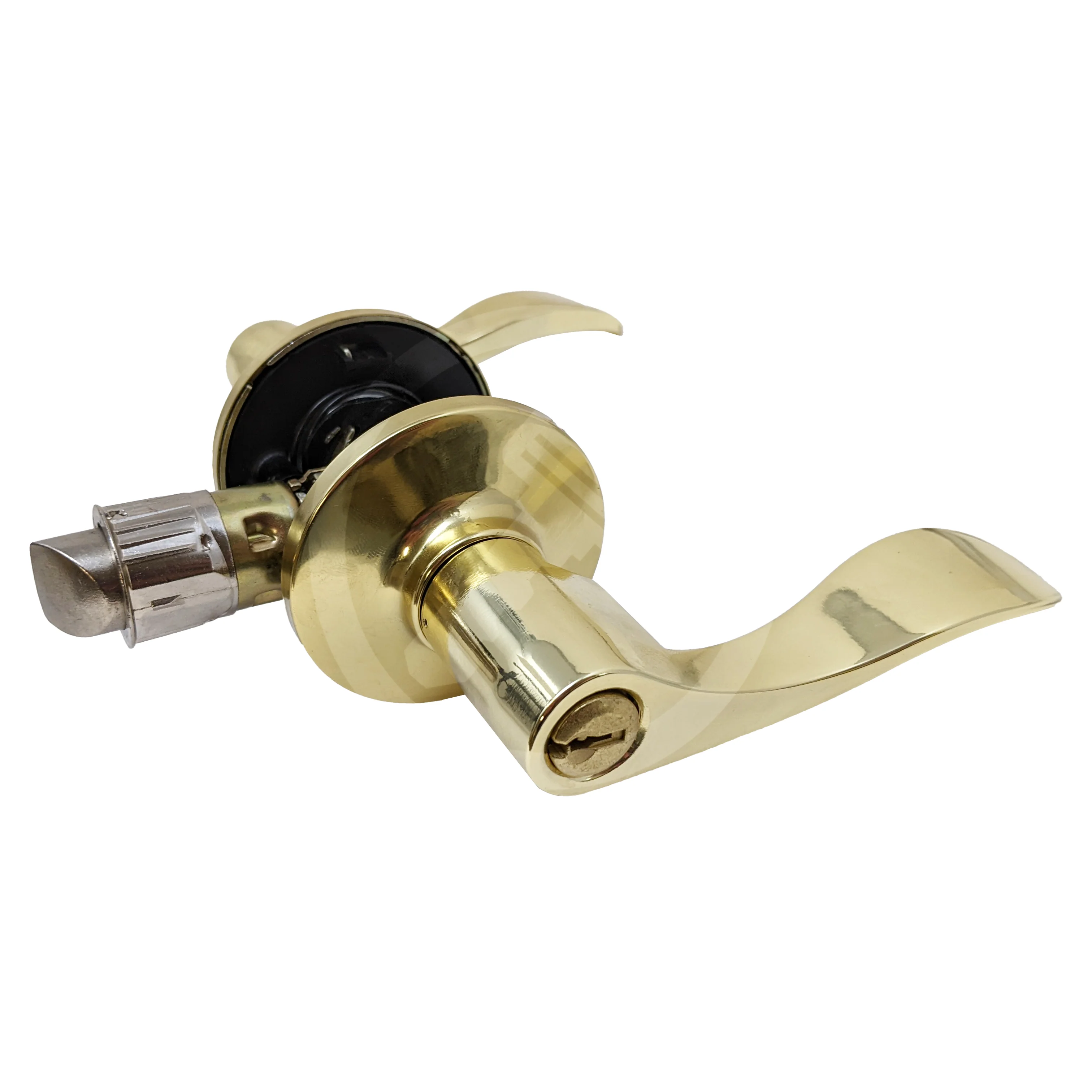 CitiLoc 500 Series Queen Entrance Lever | US3 Bright Brass | SC1 Keyway