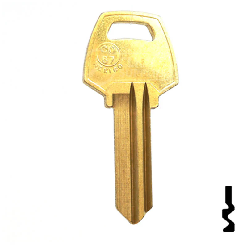 Uncut Key Blank | Corbin Russwin | CO87, 1001EH - Image 2