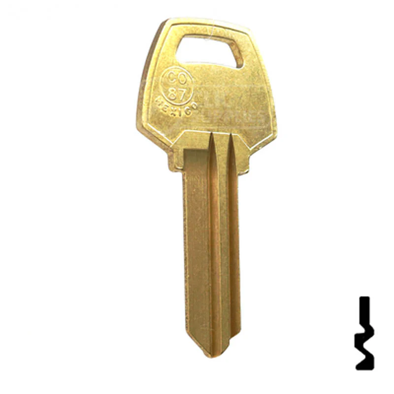 Uncut Key Blank | Corbin Russwin | CO87, 1001EH - Image 3