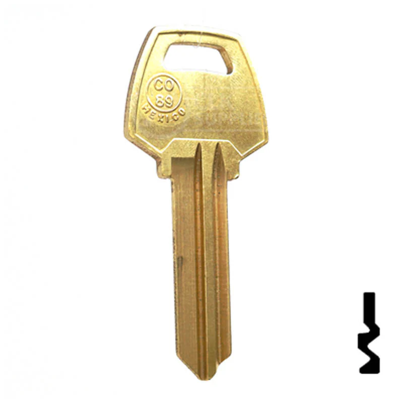 Uncut Key Blank | Corbin Russwin | CO89, A1001ABM - Image 3