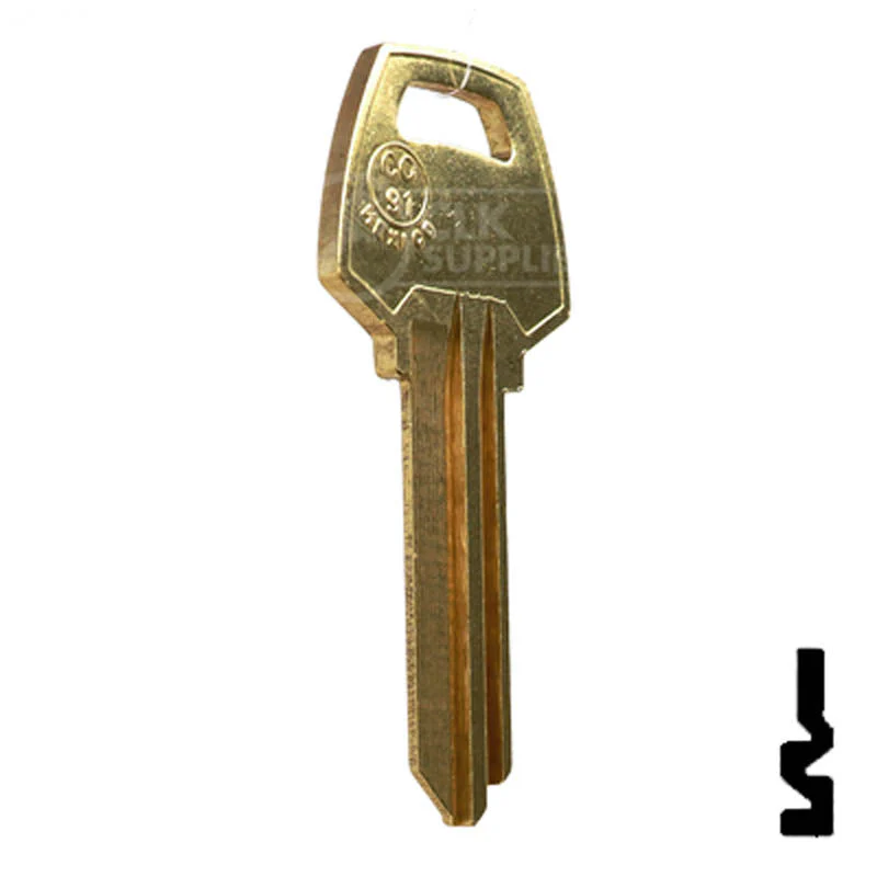Uncut Key Blank | Corbin Russwin | CO91, A1001AH - Image 4