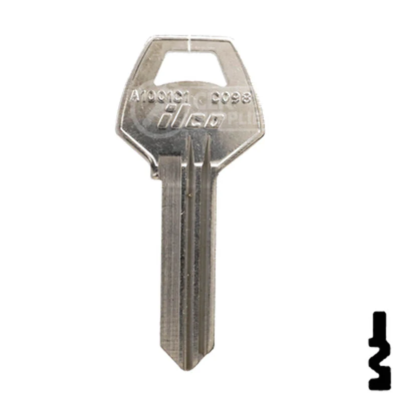 Uncut Key Blank | Corbin Russwin | CO98, A1001C1 - Image 2