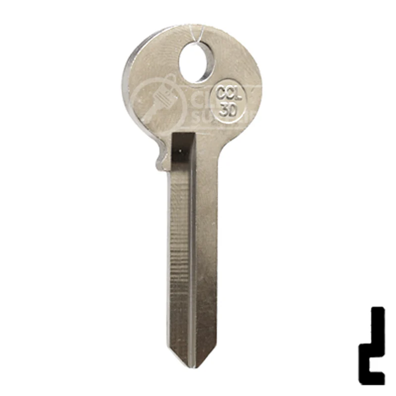 Uncut Cabinet Lock Key Blank | Corbin Russwin | CCL-3D - Image 15