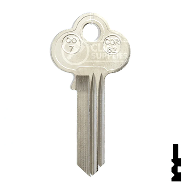 Uncut Key Blank | Corbin Russwin | COR-62 - Image 14