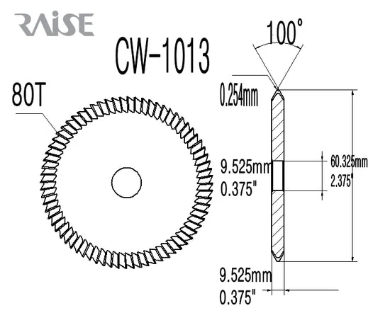 OEM Replacement for CW-1013 HSS Milling Cutter for Ilco