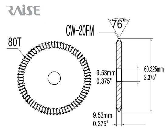 OEM Replacement for CW-20FM One-Step SARGENT HSS Cutter for 1200 Series