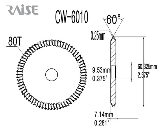 OEM Replacement for CW-6010 HSS Cutter HPC Switch Blitz