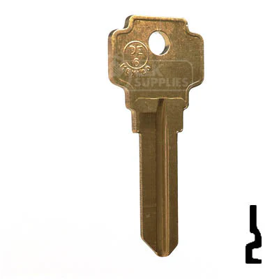 Uncut Key Blank | Dexter | DE6, D1054K - Image 2
