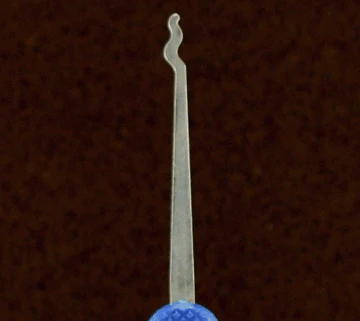 Peterson Lock Pick | Double Rake Slender 0.015 | Stainless Steel - Image 2