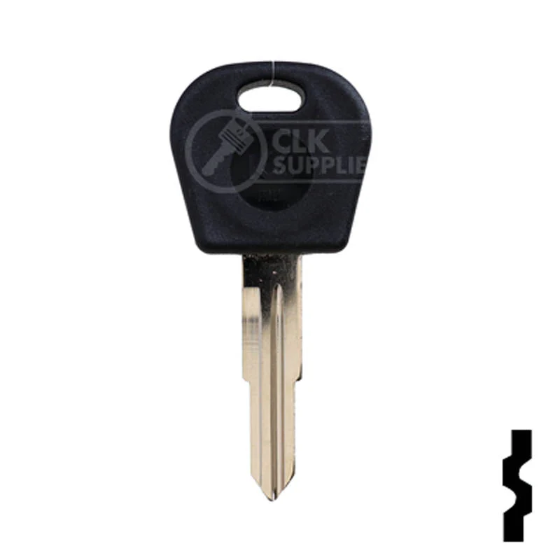 Uncut Cloneable Transponder Key Blank | Daewoo | DW04RT5 - Image 2