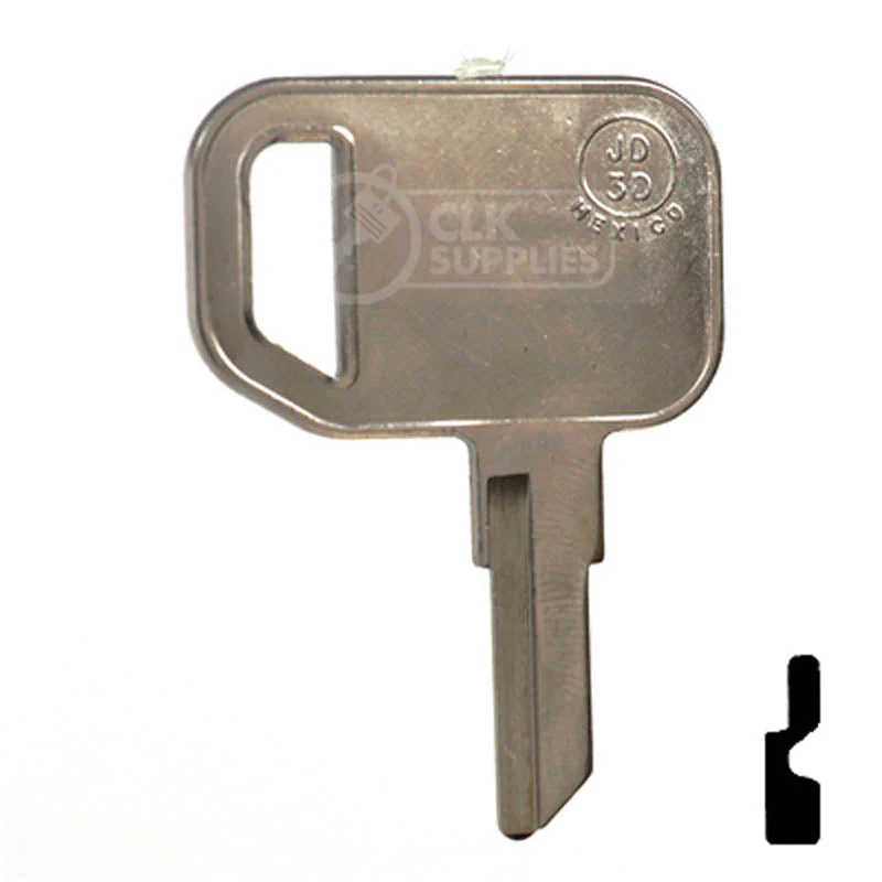 Uncut Key Blank | John Deere, Yard Tractor | E1098JD - Image 13