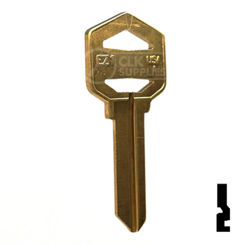 Uncut Key Blank | Imported Kwikset, EZ-Set | 1522, EZ1 - Image 3