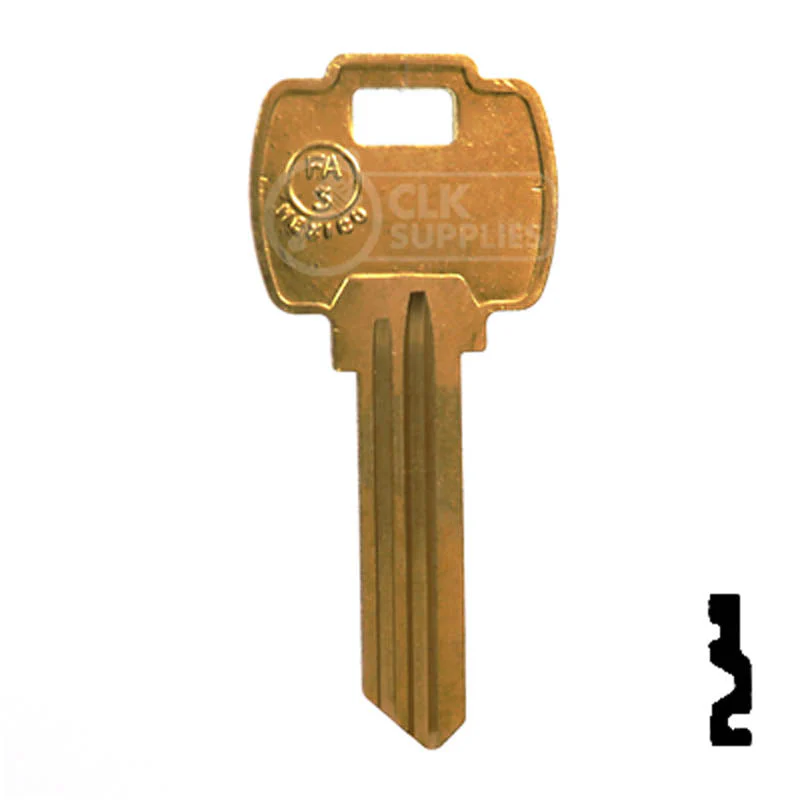 Uncut Key Blank | Falcon | FA3, A1054WD - Image 2