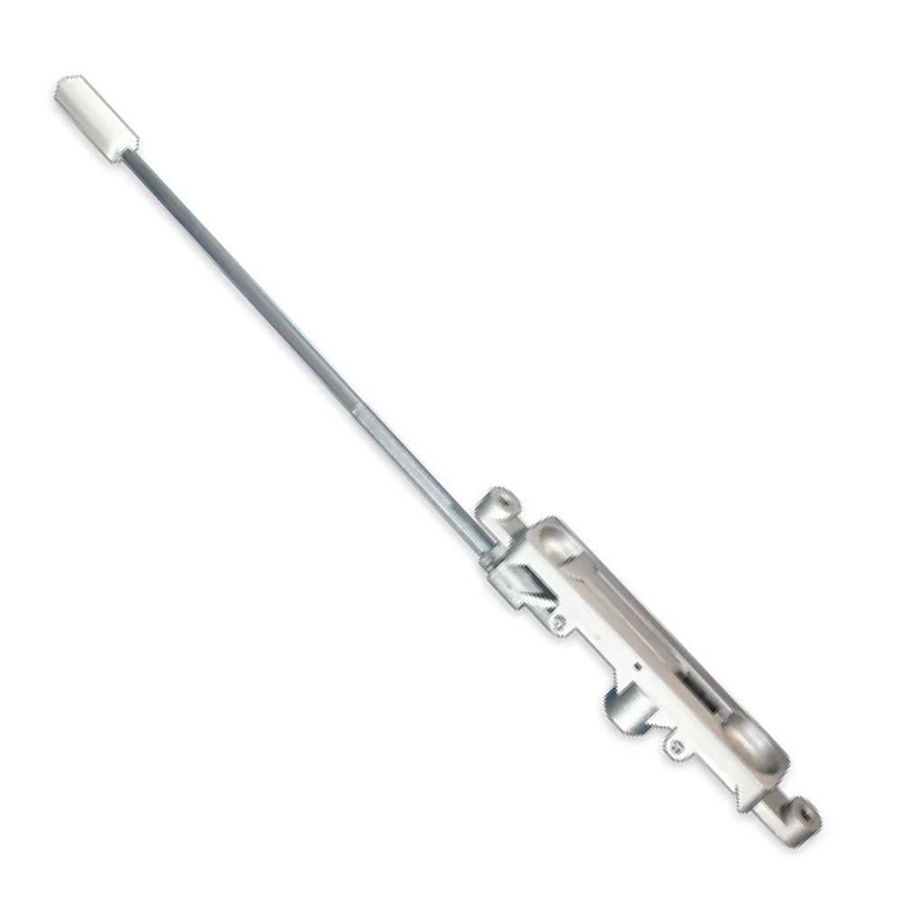 Flush Bolt 1/4" Offset with 7/8" Backset, with Guide - Aluminum Paint