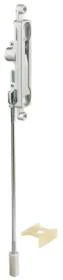 Flush Bolt 1/4" Offset with 7/8" Backset, with Guide - Aluminum Paint - Image 2