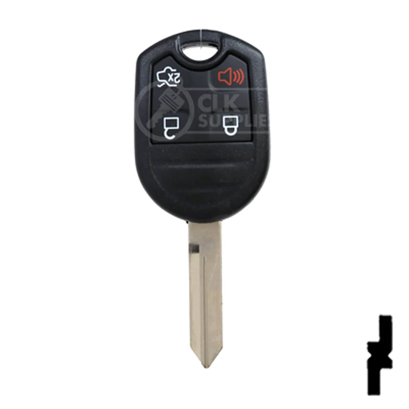 4-Button Remote Head Key w/ Ford Logo Tex 4D-63 (80-Bit) | Ford | 5912512