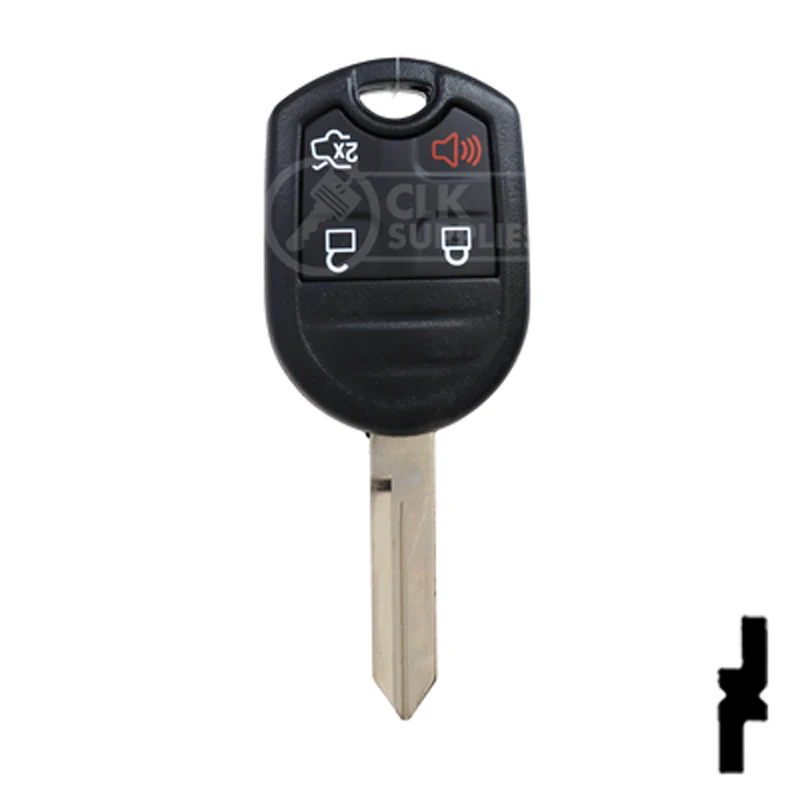 4-Button Remote Head Key w/ Ford Logo Tex 4D-63 (80-Bit) | Ford | 5912512 - Image 2