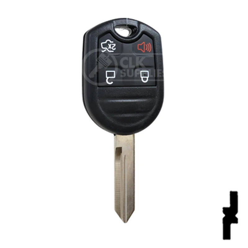 4-Button Remote Head Key w/ Ford Logo Tex 4D-63 (80-Bit) | Ford | 5912512 - Image 3