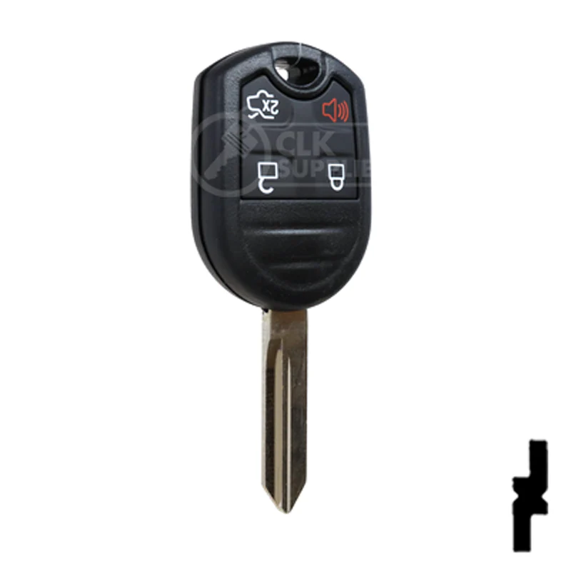 4-Button Remote Head Key w/ Ford Logo Tex 4D-63 (80-Bit) | Ford | 5912512 - Image 4